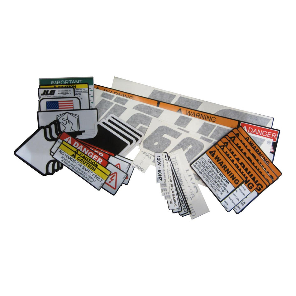 JLG Part # 2900633 - KIT. DECAL (60H. DOM) (BLK)