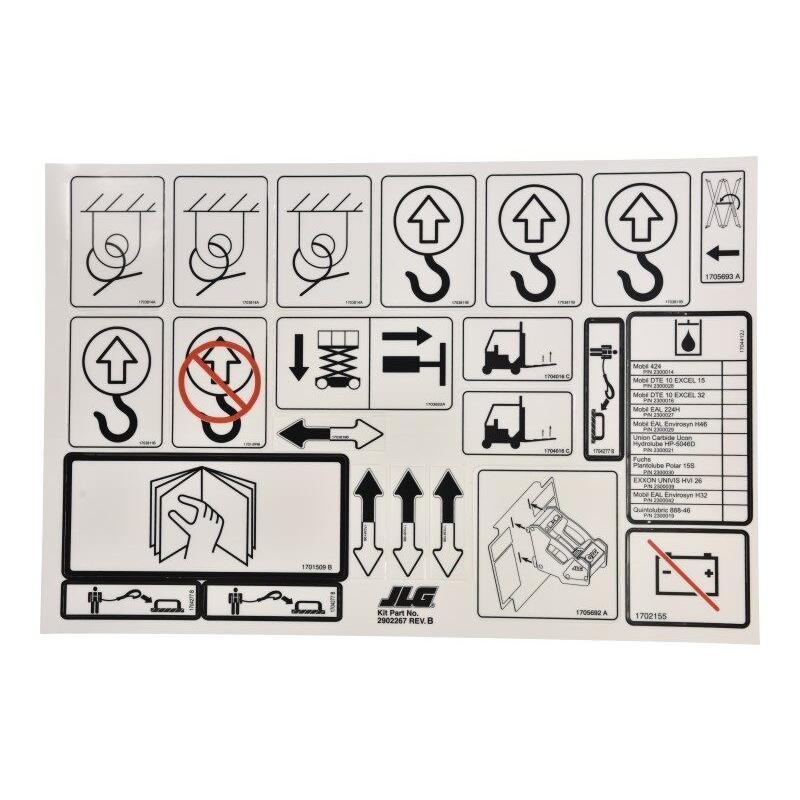 JLG Part # 2902267 - KIT. DECAL MASTER (ES)
