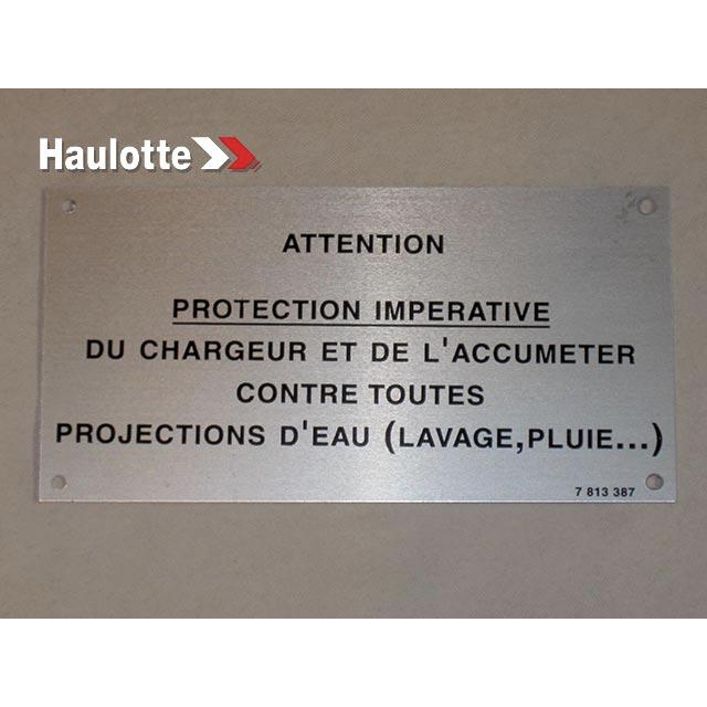 Haulotte Part # 3078133870 - LOAD PROTECTION PLATE