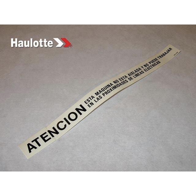 Haulotte Part # 3078134490 - LABEL
