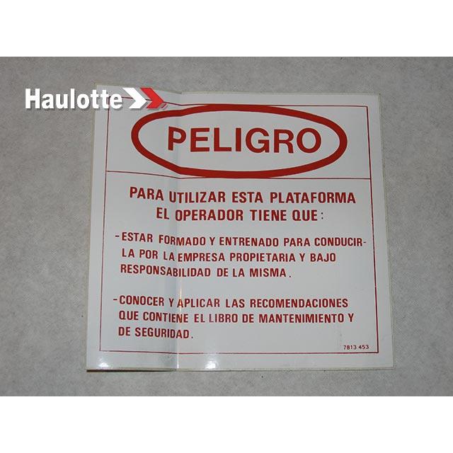 Haulotte Part # 3078134530 - LABELS