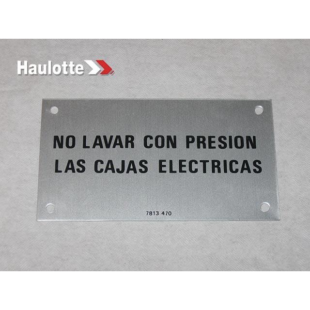 Haulotte Part # 3078134700 - PLATE