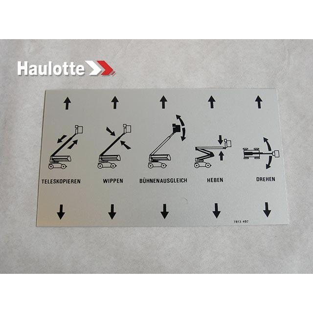 Haulotte Part # 3078134970 - PLATE ON DISTRIBUTOR