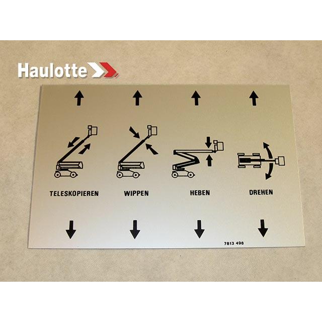 Haulotte Part # 3078134980 - PLATE ON DISTRIBUTOR