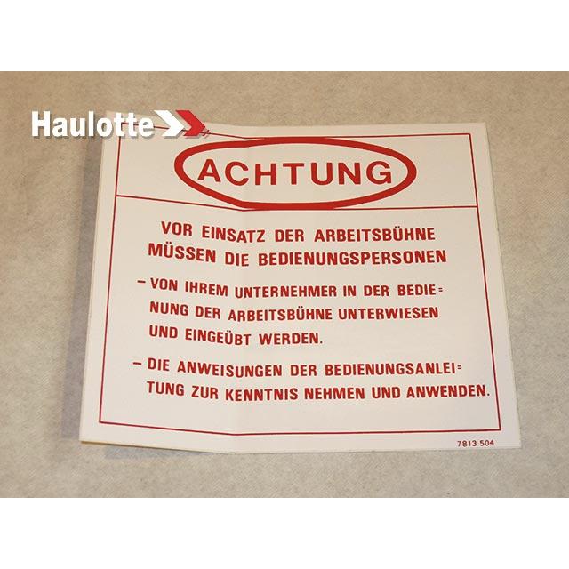 Haulotte Part # 3078135040 - LABELS