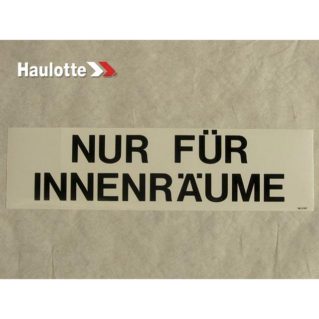Haulotte Part # 3078135970 - LABEL