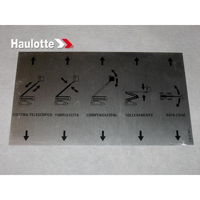 Haulotte Part # 3078136910 - UPPER DISTRIBUTOR PLATE