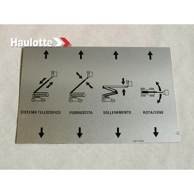 Haulotte Part # 3078136920 - LOWER DISTRIBUTOR PLATE