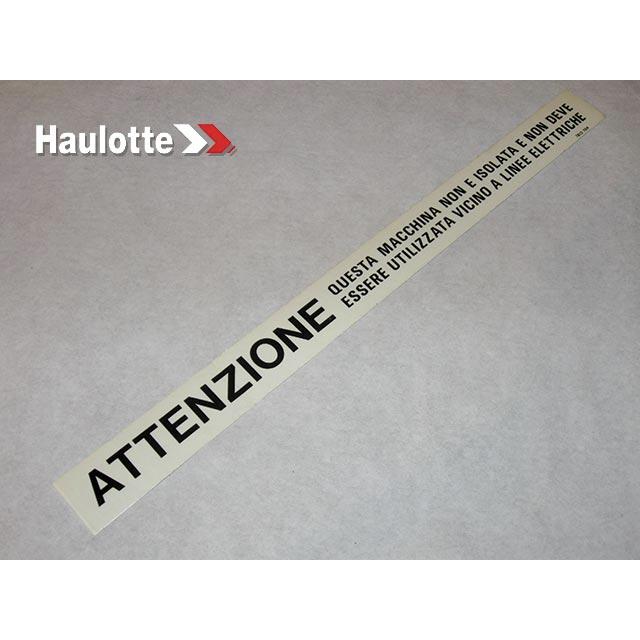 Haulotte Part # 3078137040 - LABELS