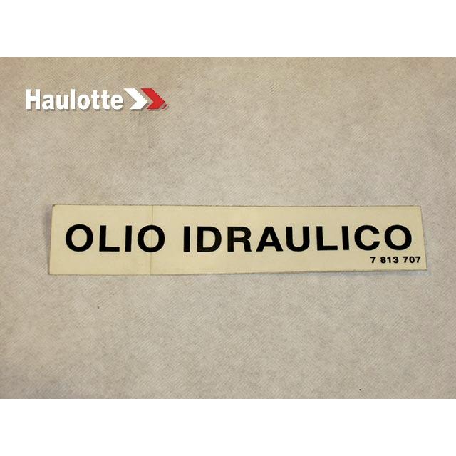 Haulotte Part # 3078137070 - HYDRAULIC OIL LABEL