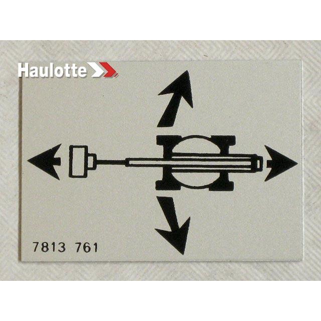 Haulotte Part # 3078137610 - PLATE ON PLATFORM CONSOLE