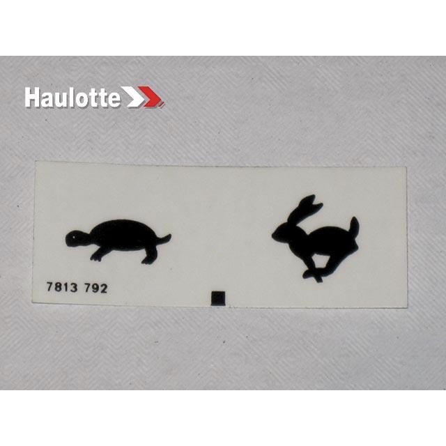 Haulotte Part # 3078137920 - LABEL/PUPITRE INDI