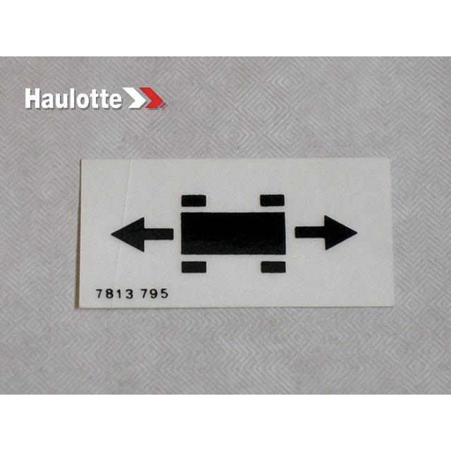 Haulotte Part # 3078137950 - LABEL / PUPITRE IND D