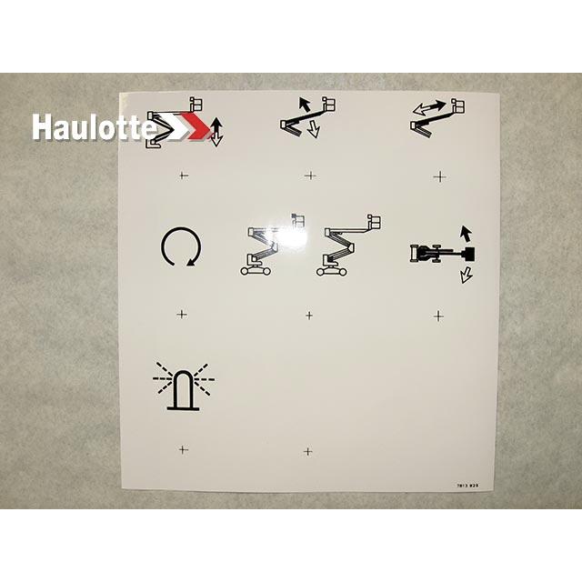 Haulotte Part # 3078138290 - TOP PANEL LABEL
