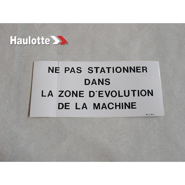 Haulotte Part # 3078138470 - LABEL