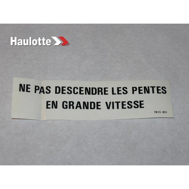 Haulotte Part # 3078138510 - LABELS