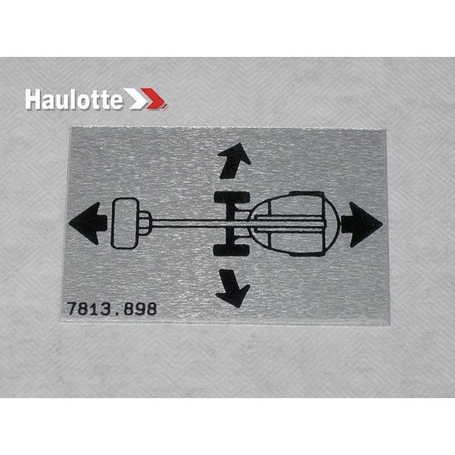 Haulotte Part # 3078138980 - PLATE ON PLATFORM CONSOLE
