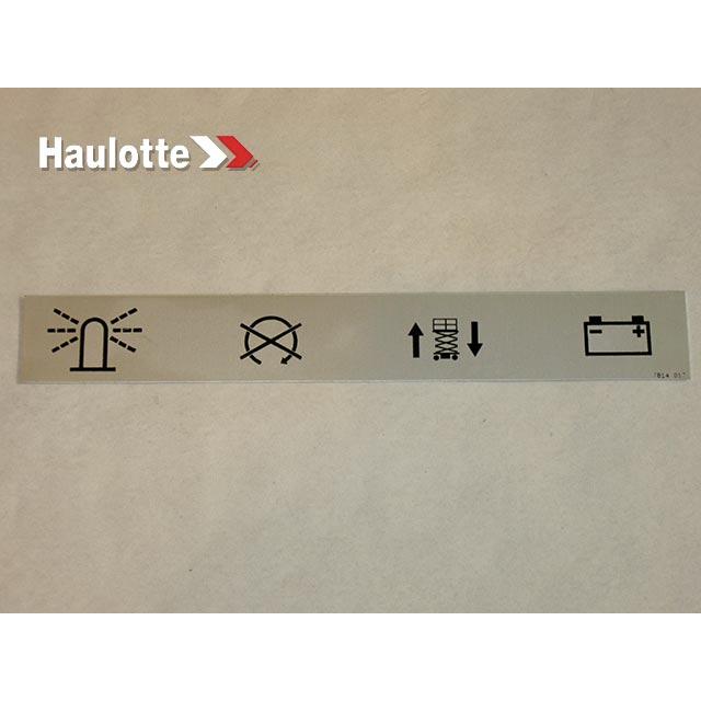 Haulotte Part # 3078140170 - GROUND CONTROL PLATE
