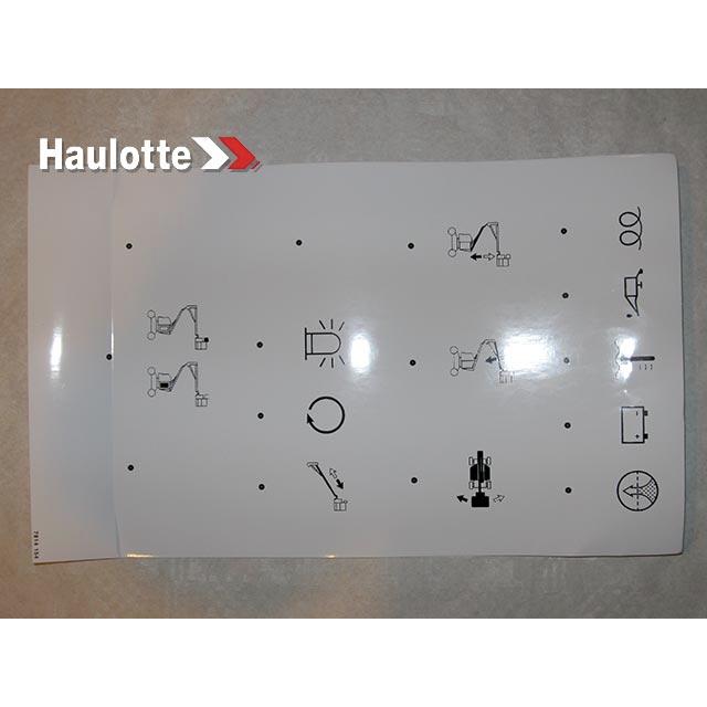 Haulotte Part # 3078141540 - TOP PANEL LABEL