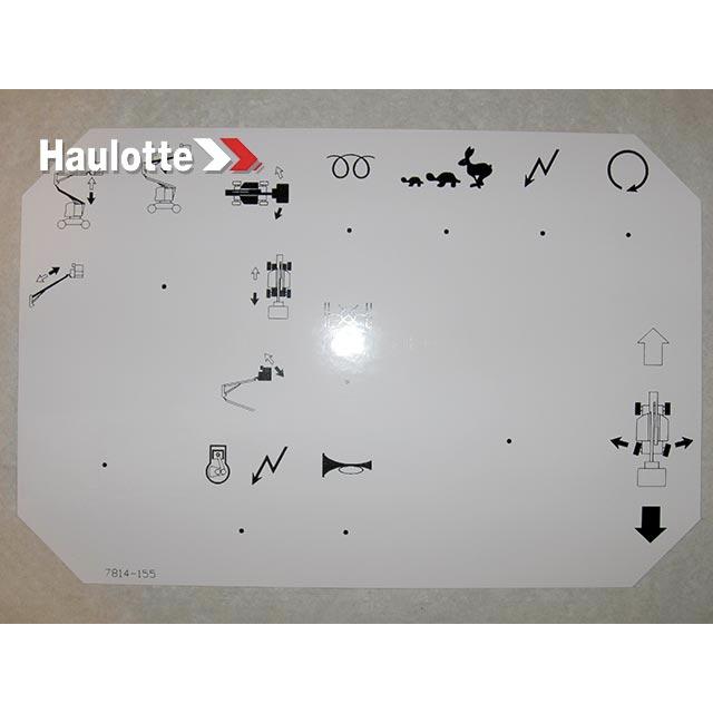 Haulotte Part # 3078141550 - PANEL LABEL
