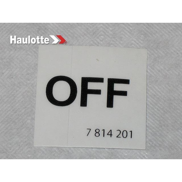 Haulotte Part # 3078142010 - LABEL