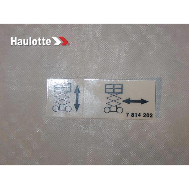 Haulotte Part # 3078142020 - SELECTION TRAC LABEL