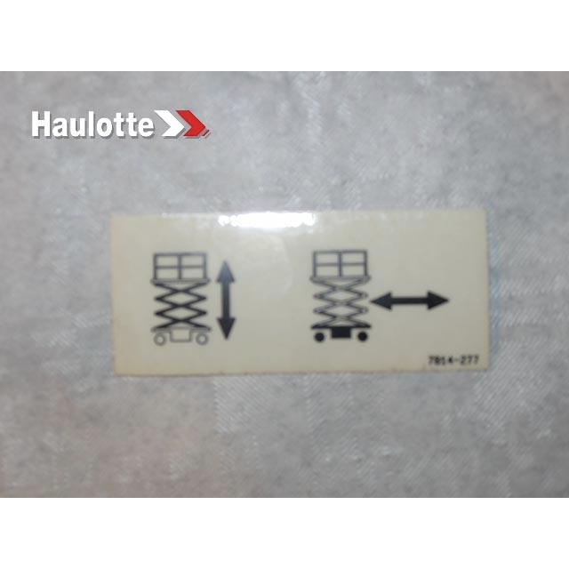 Haulotte Part # 3078142770 - LABEL