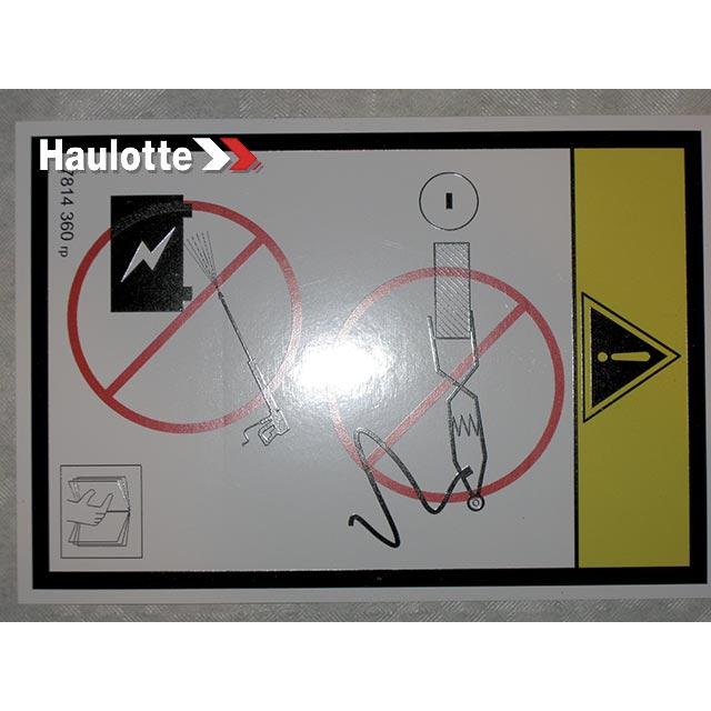 Haulotte Part # 3078143600 - Decal-Optimum 8