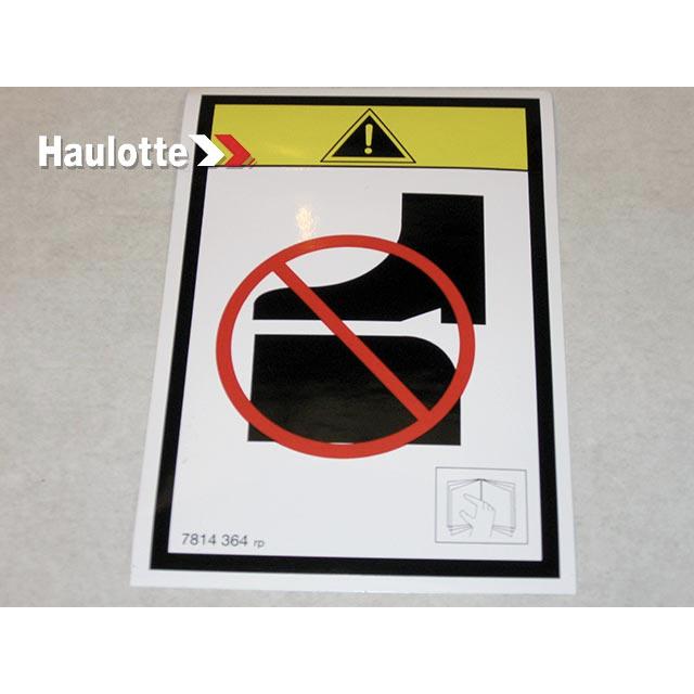 Haulotte Part # 3078143640 - DECAL - DO NOT INSTALL