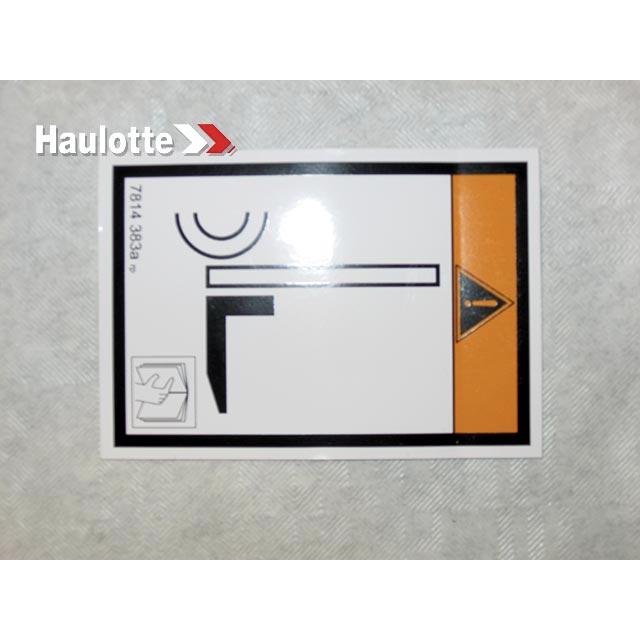 Haulotte Part # 3078143830 - Decal-Fork Lift-Optimum 8