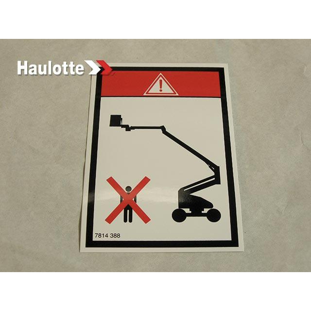 Haulotte Part # 3078143880 - NE PAS LABEL