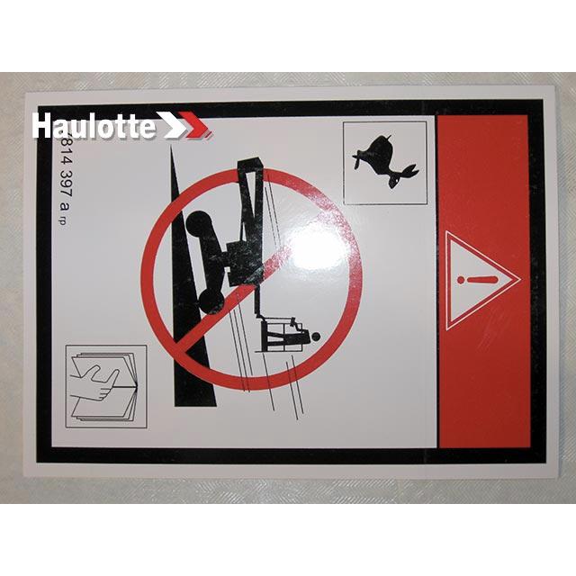 Haulotte Part # 3078143970 - NE PAS LABEL