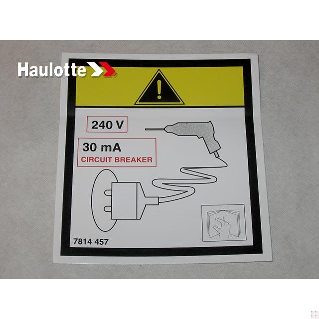 Haulotte Part # 3078144570 - LABEL