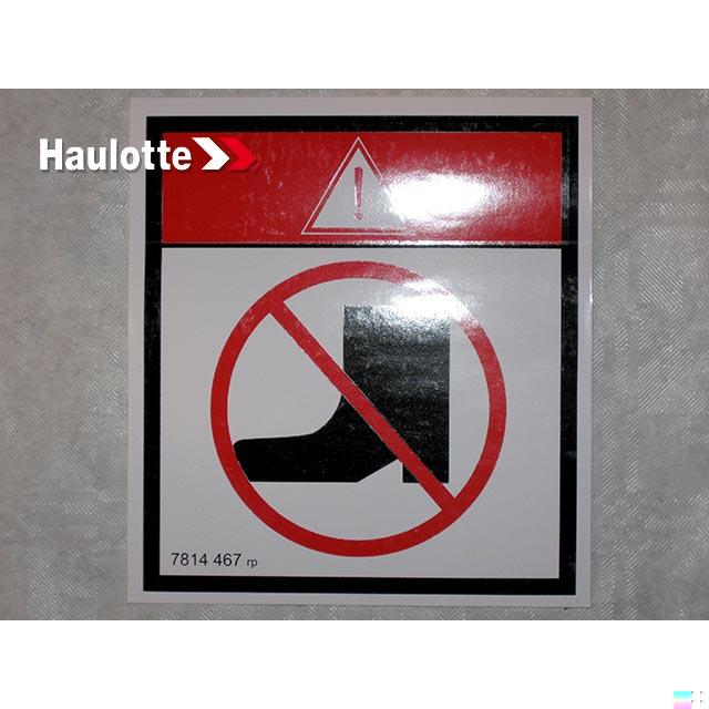 Haulotte Part # 3078144670 - DANGER LABEL