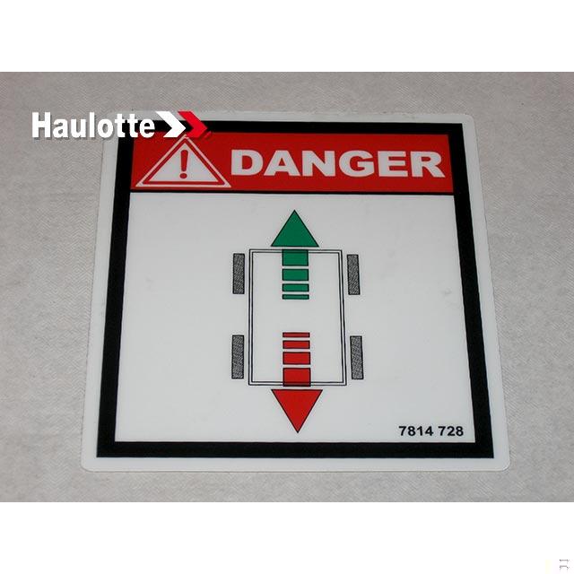 Haulotte Part # 3078147280 - ?¡§?£¤ DIRECTION OF TRAVEL ?¡§?? LABEL