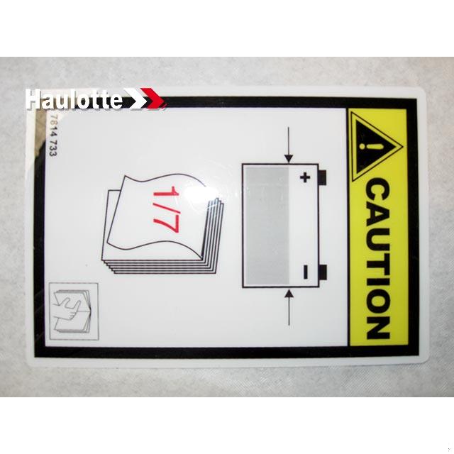 Haulotte Part # 3078147330 - LABEL