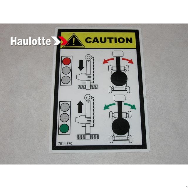 Haulotte Part # 3078147700 - REMOVE PIN LABEL