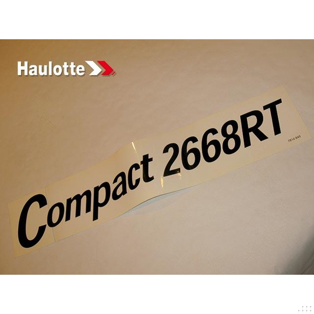 Haulotte Part # 3078148490 - COMPACT DX USA LABEL