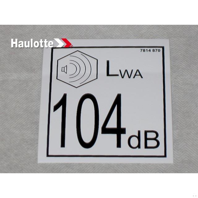Haulotte Part # 3078148700 - INDICATION LABEL