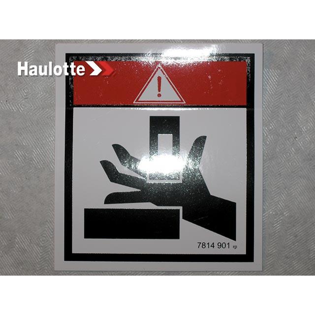 Haulotte Part # 3078149010 - Decal-Danger-Optimum 8