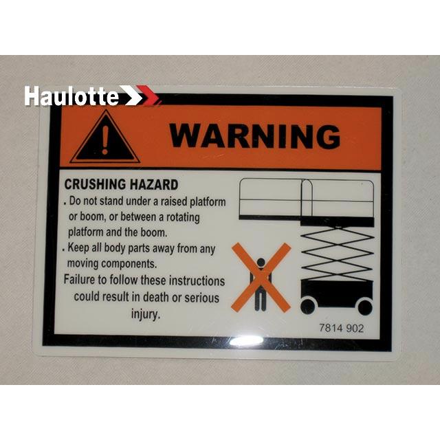 Haulotte Part # 3078149020 - NE PAS LABEL