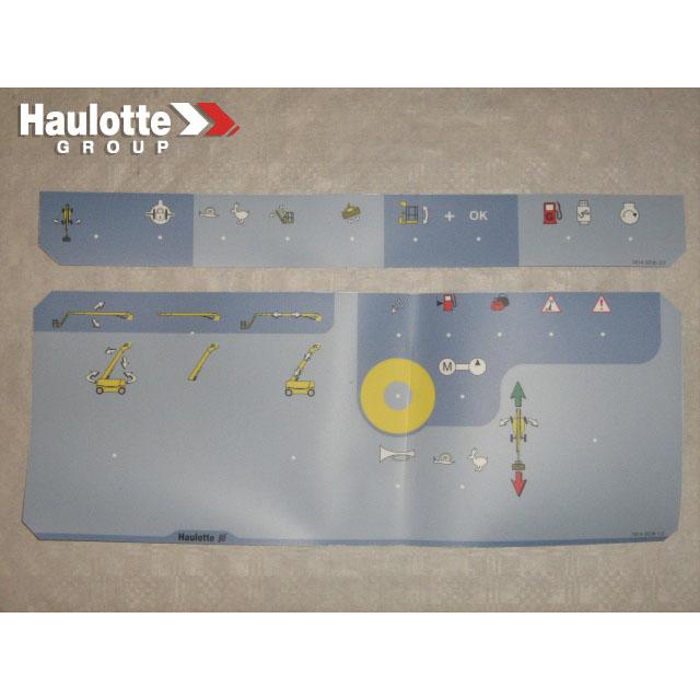 Haulotte Part # 3078149200 - PANEL LABEL