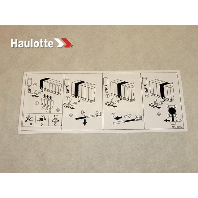 Haulotte Part # 3078149220 - DEPANNAGE LABEL
