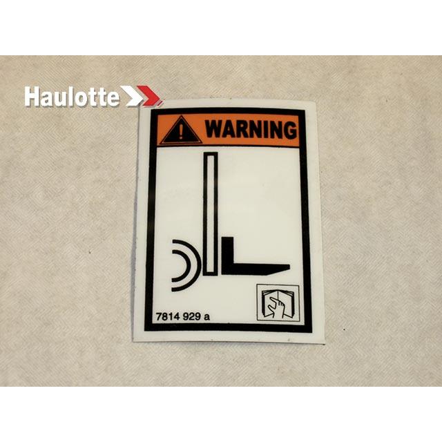 Haulotte Part # 3078149290 - LABEL