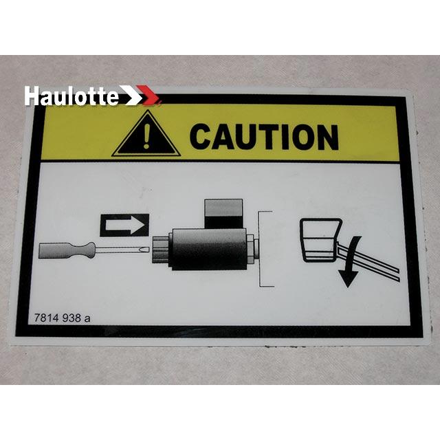 Haulotte Part # 3078149380 - LABEL