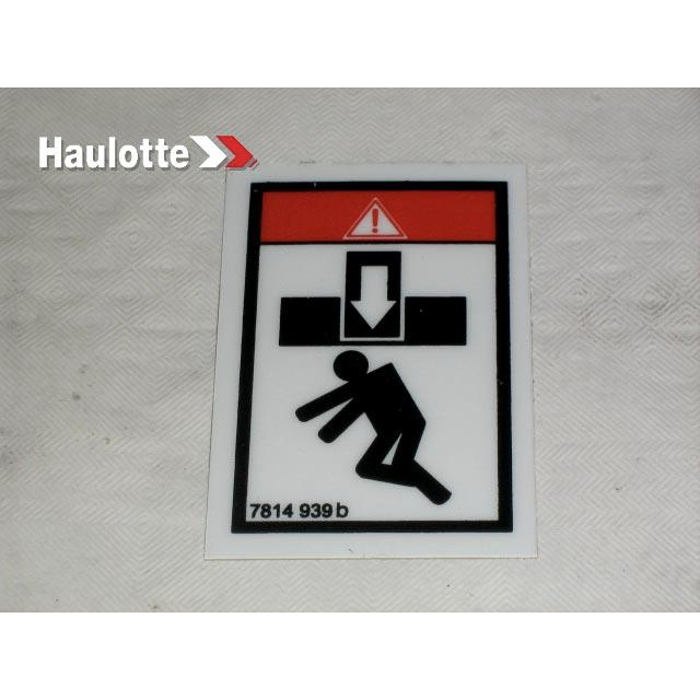 Haulotte Part # 3078149390 - ¬¨¬¥ BODY CRUSHING ¬¨¬â„?LABEL