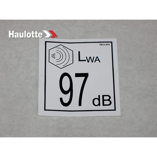 Haulotte Part # 3078149740 - LABEL