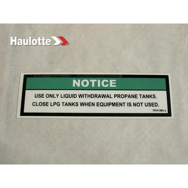 Haulotte Part # 3078149830 - ONLY USE
