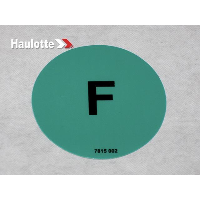 Haulotte Part # 3078150020 - DIESEL MACHINE LABEL - GREEN F