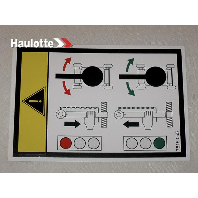 Haulotte Part # 3078150550 - REMOVE THE FRONT PIN